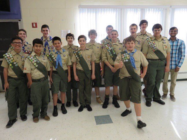 Brunswick Boy Scout troop recognized five new Eagle Scouts