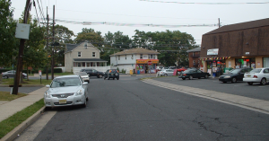 The area of Millstone Road and Route 27 where the first shooting incident took place Aug. 23.