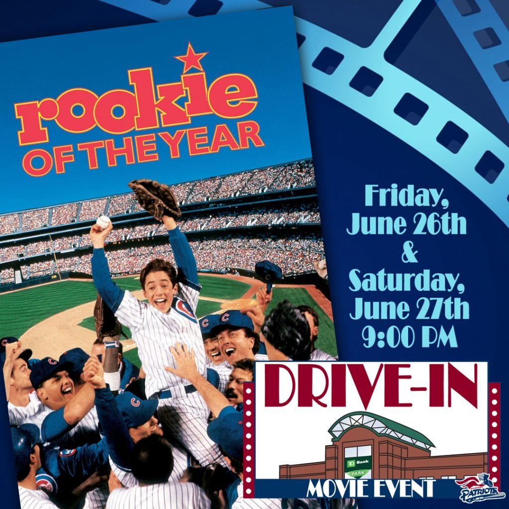 Ballpark Drive-In Movies To Play Rookie Of The Year On June 26th