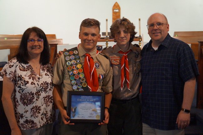 Thomas Mrotek Celebrates Eagle Scout Status At Court of Honor